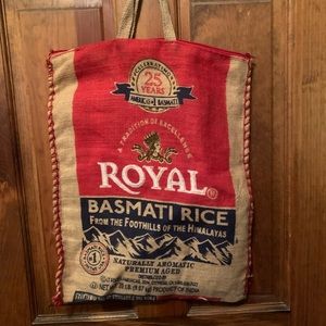 ROYAL 20 lb. Basmati Rice Bag, from the foothills of the Himalayas, with zipper.